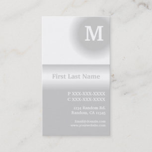 Light grey white fade vertical business cards