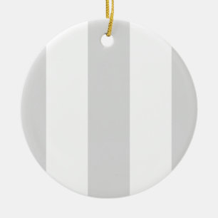 Light Grey White Huge Stripes Ceramic Tree Decoration