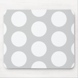 Light Grey with Dots Mouse Pad