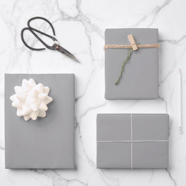 Light Grey Wrapping Paper Sheet (Front)
