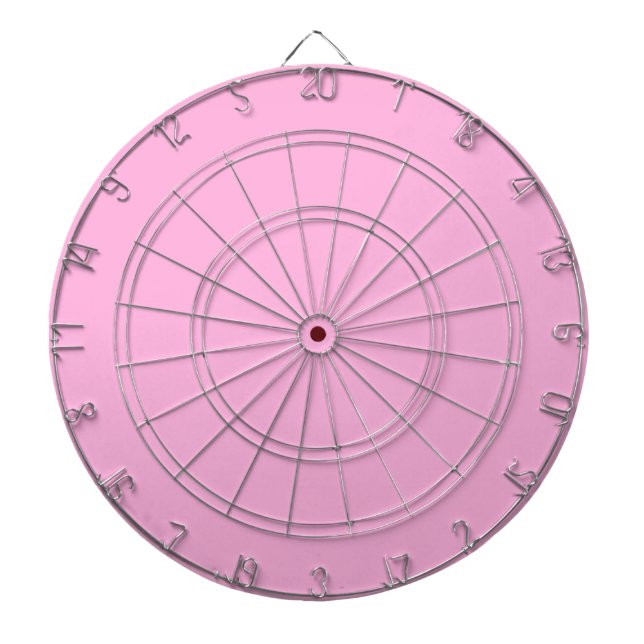 Light Hot Pink Solid Colour Dartboard (Front)