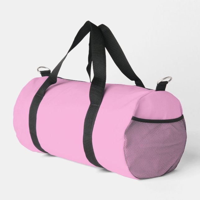 Light Hot Pink Solid Colour Duffle Bag (Right Corner)