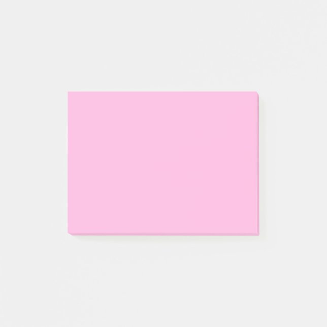 Light Hot Pink Solid Colour Post-it Notes (Front)
