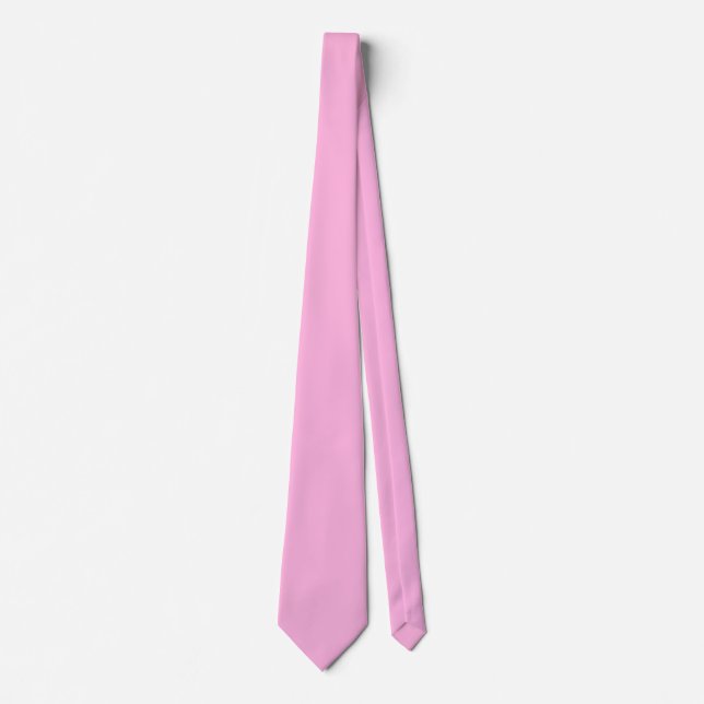 Light Hot Pink Solid Colour Tie (Front)