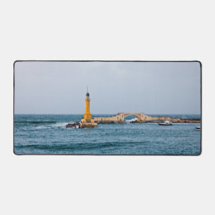Light house desk mat