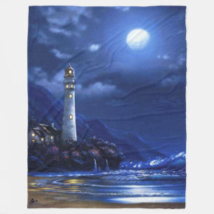 LIGHT HOUSE FLEECE BLANKET