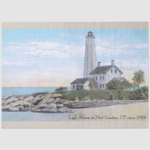 Light House New London CT  Tissue Paper