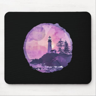 Light House Seaside House Sailing Boating Sea Ligh Mouse Pad