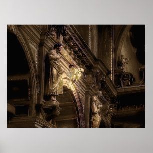 LIGHT IN A VENETIAN CHURCH Poster
