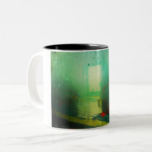 Light in doorway Two-Tone coffee mug