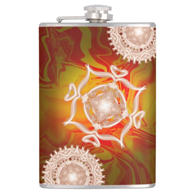 Light in my heart hip flask (Front)