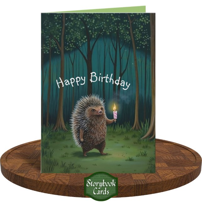 Light in the Dark Hedgehog Friend Happy Birthday Card (Creator Uploaded)