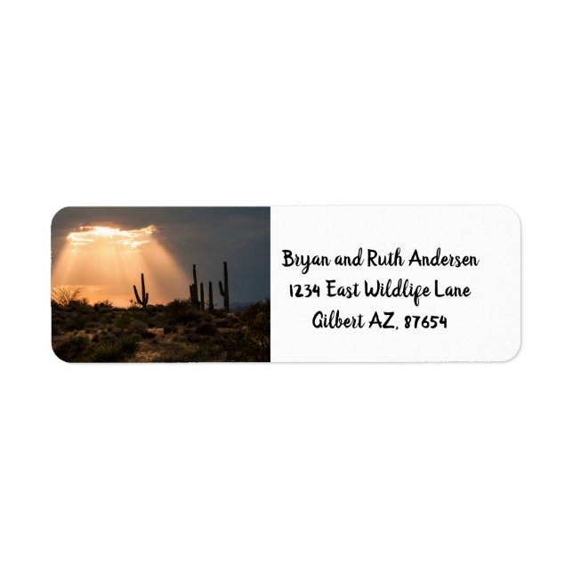 Light  in the Desert Return Address Label (Front)