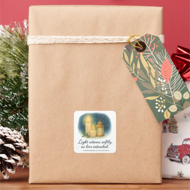 Light in the Quiet Season – Christmas Gift Tag (Holiday)