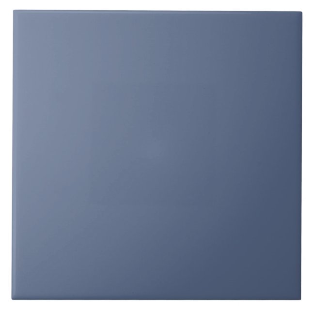 Light Indigo Blue Simple Solid Ceramic Tile (Front)