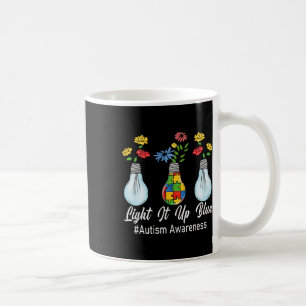 Light It Up Blue Autism Awareness Lamp Puzzle Mess Coffee Mug