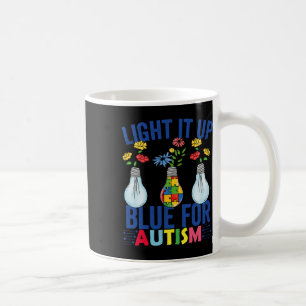 Light It Up Blue Autism Awareness Month Coffee Mug