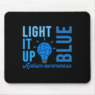 Light It Up Blue Autism Awareness S1 Mouse Pad