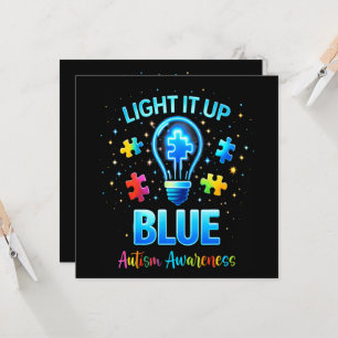 Light It Up Blue Autistic Autism Awareness
