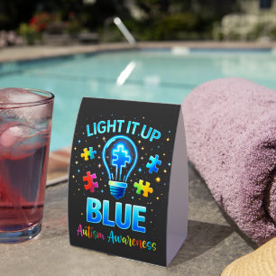 Light It Up Blue Autistic Autism Awareness