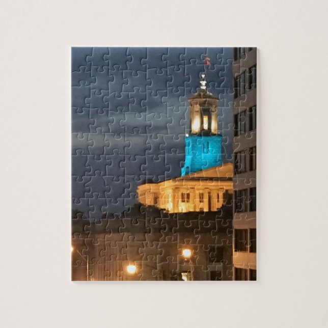 Light It Up Blue Jigsaw Puzzle (Vertical)
