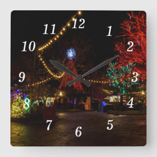 Light It Up For Christmas Wall Clock