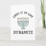 Light it up like Dynamite Hanukkah Card<br><div class="desc">Send holiday greetings with this fun Hanukkah card.</div>