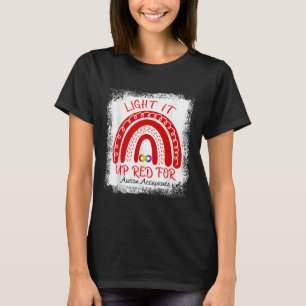 Light It Up Red For Autism Awareness Acceptance Re T-Shirt
