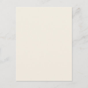 Light Ivory Beige Solid Trend Colour Background Postcard