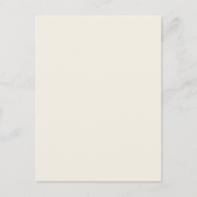 Light Ivory Beige Solid Trend Colour Background Postcard (Front)