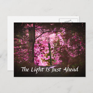 Light Just Ahead Inspirational Postcard