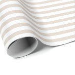 Light Khaki | White Stripe Wrapping Paper<br><div class="desc">This classic stripe gift wrapping paper is perfect for your gifting needs! Wrap a birthday gift, baby shower gift, bridal shower gift, wedding gift, or gift for any other special occasion. It's also a wonderful choice for wrapping paper crafts : wrapping paper envelopes, wrapping paper bunting, wrapping streamers or wrapping...</div>