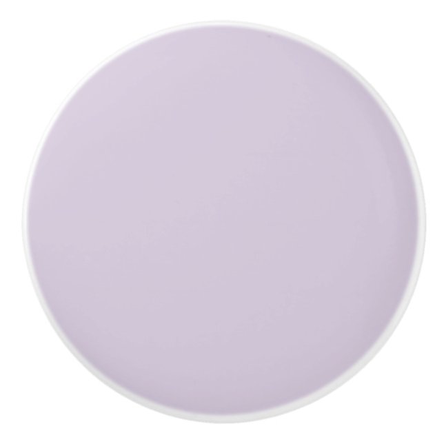 Light Lavender Ceramic Knob (Front)