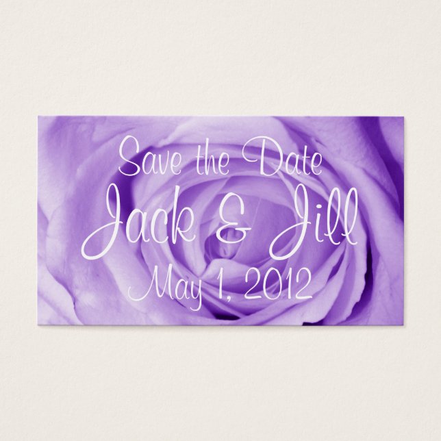 Light Lavender Save the Date (Front)