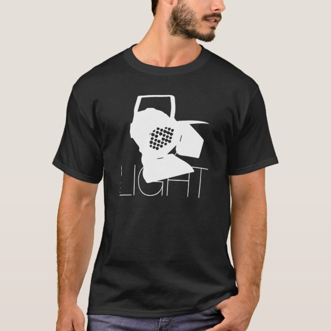 Light  Lighting Technology Motif With Spotlight T-Shirt (Front)