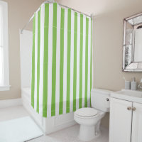 Light Lime Green and White Simple Striped