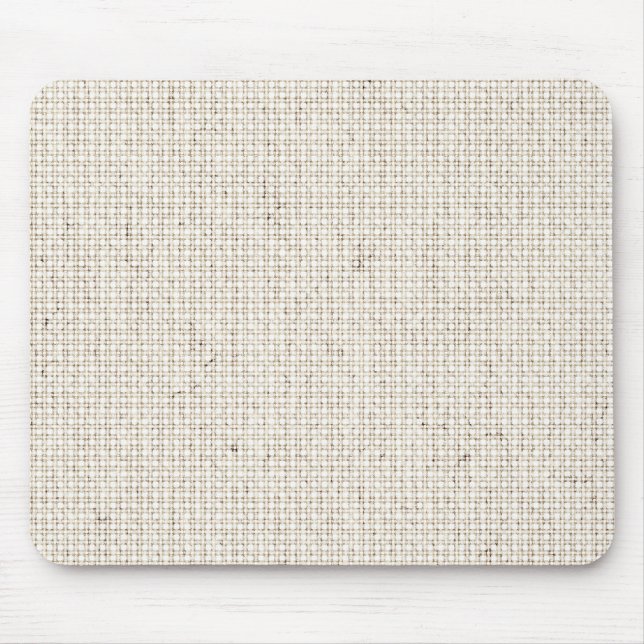 Light Linen Background Mouse Pad (Front)