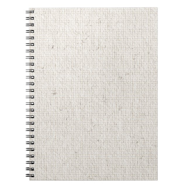 Light Linen Background Notebook (Front)