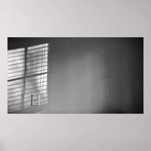 Light & Lines - noir,  Poster (Front)
