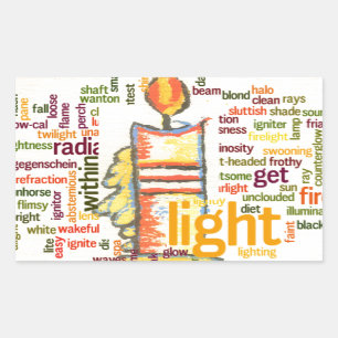 Light Lovely Rectangular Sticker