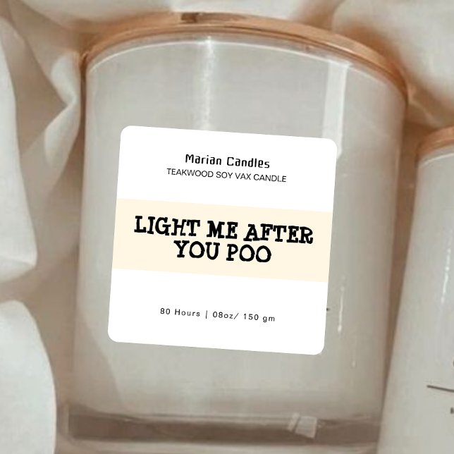 Light me after... Funny Candle Label  (Creator Uploaded)