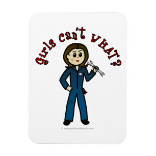 Light Mechanic Girl Magnet