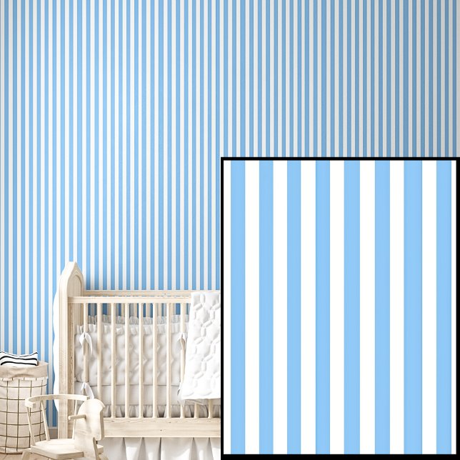Light & Mid  Blue Lines Stripes  Wallpaper (Creator Uploaded)