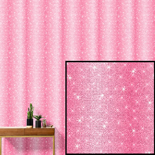 Light Mid Pink Sparkle Stripes Wallpaper