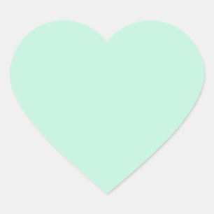 Light Mint Colour Heart Sticker