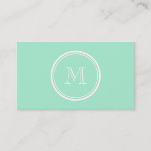 Light Mint Green High End Coloured Business Card