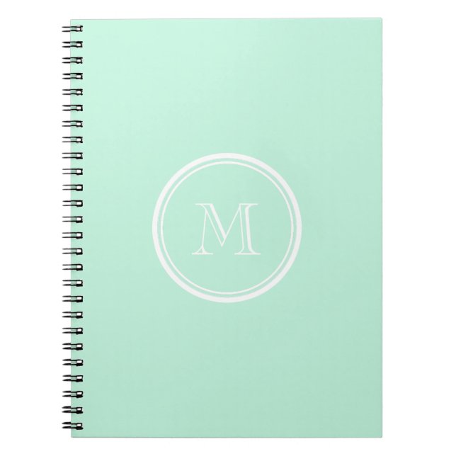Light Mint Green High End Coloured Notebook (Front)