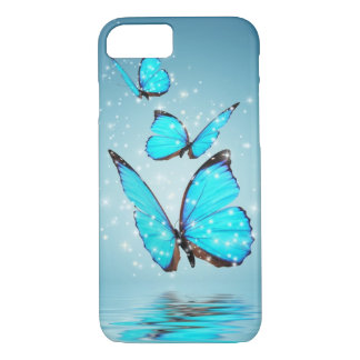 Light Modern 3 Blue Butterfly iPhone 8/7 Case