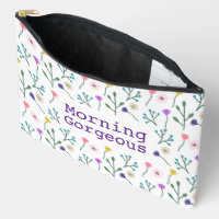 Light Modern Floral Pattern White Morning Gorgeous