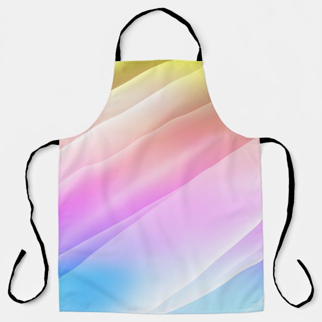Light Multicolor, Rainbow cover with long lines. D Apron (Front)